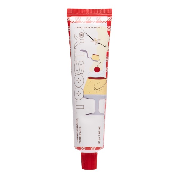 Korean Custard Pudding Fluoride Toothpaste - Available in 80g and 50g - Toosty | MiiN Cosmetics