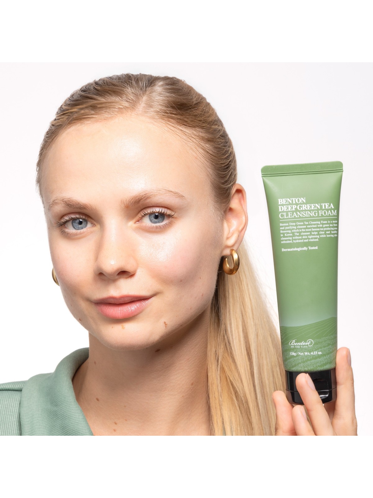 Benton Deep Green Tea Cleansing Foam - Gesichtsschaum