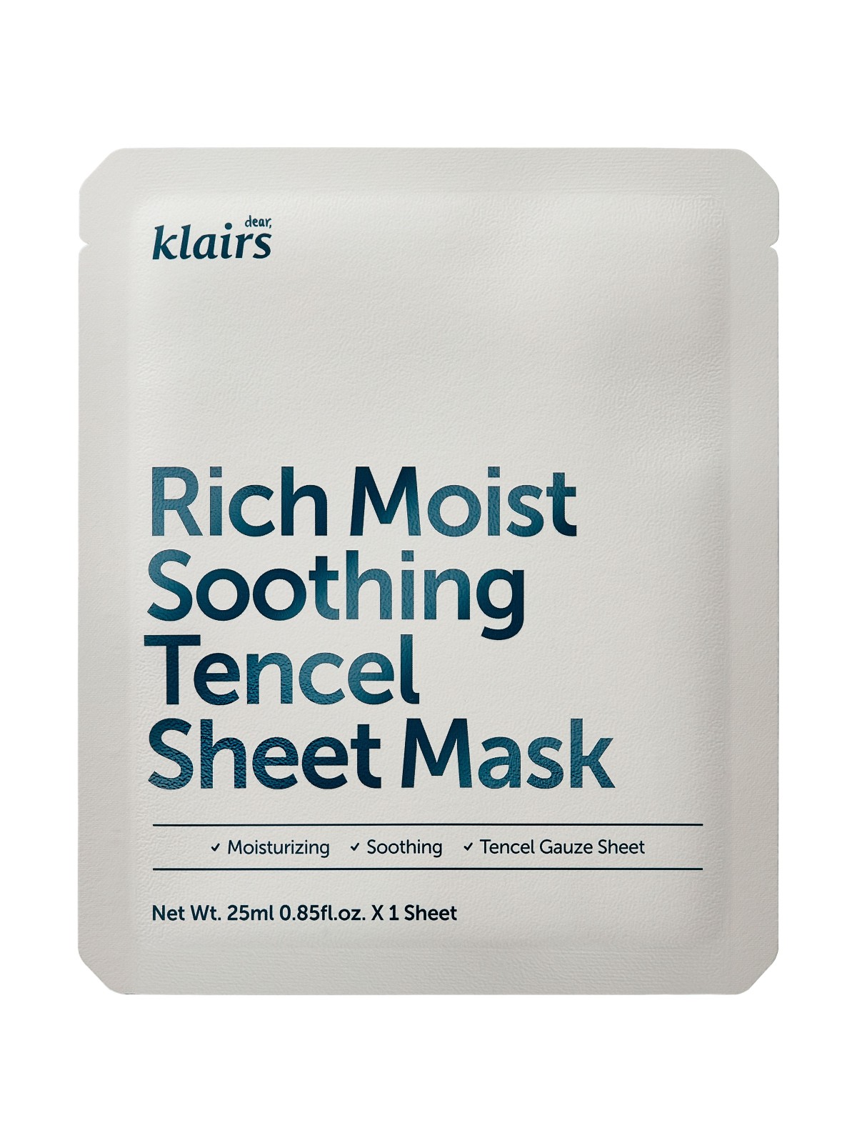 Rich Moist Soothing Tencel Sheet Mask - Klairs pflegt