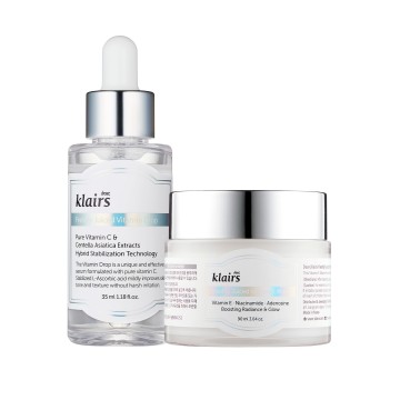 Klairs Vitamin C Serum + Vitamin E Mask - we love it