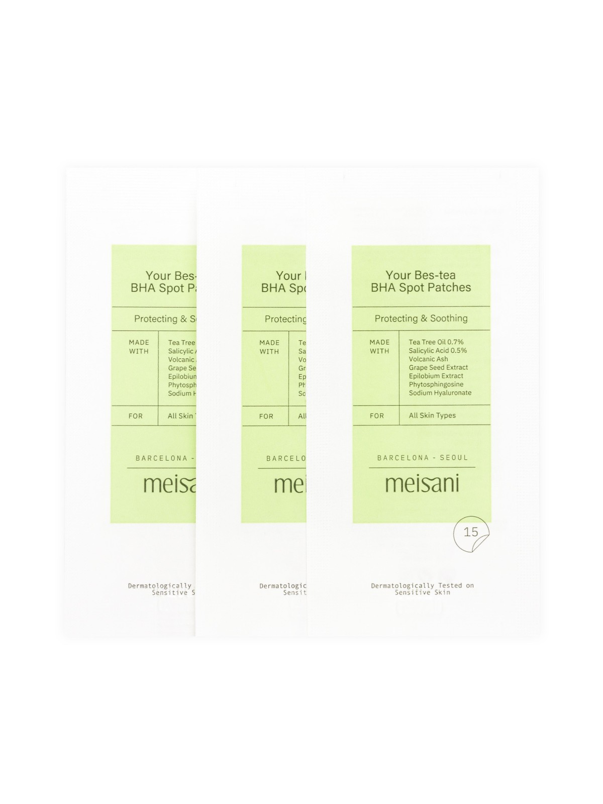 Meisani BHA and Tea Tree Pimple Patches | MiiN Cosmetics