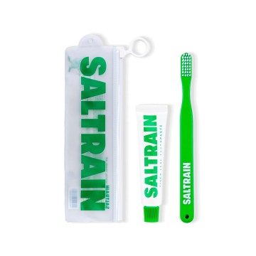 Reise-Zahnpflege-Set Green · Saltrain | MiiN Cosmetics