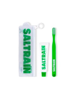 Reise-Zahnpflege-Set Green · Saltrain | MiiN Cosmetics